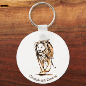Porte-clés Force et courage (Recto)
