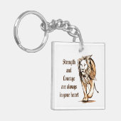 Porte-clés Force et courage (Devant gauche)