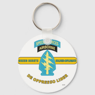 PORTE-CLÉS FORCES SPÉCIALES AIRBORNE "DE OPPRESSO LIBER"