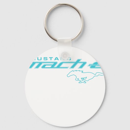 Porte-clés Ford Mustang Mach-E Logo Bleu (Recto)