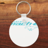 Porte-clés Ford Mustang Mach-E Logo Bleu (Recto)