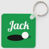 Porte-clés Fore! custom golf ball keychain gift for golfers (Dos)