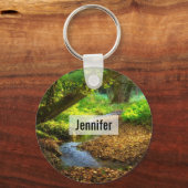 Porte-clés Forest Creek Belle nature Paysage Photo (Recto)