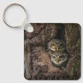 Porte-clés Forest | Deux Owls Looking (Recto)