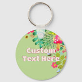 Porte-clés Forêt boisée colorée et brillante (Verso)