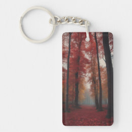 Porte-clés Forêt cramoisie