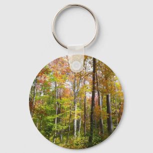 Porte-clés Forêt d'automne I Photographie de paysage automnal