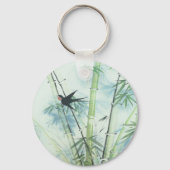 Porte-clés Forêt de bambou - vert (Recto)