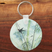 Porte-clés Forêt de bambou - vert (Recto)