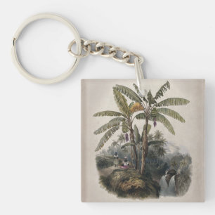 Porte-clés Forêt de bananiers tropicaux antiques   Bota vinta