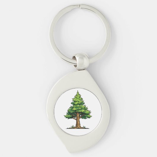 Porte-clés Forêt de feuillus persistants (Devant)