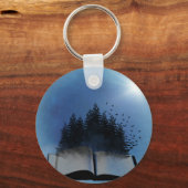 Porte-clés Forêt de livres ouverts (Recto)