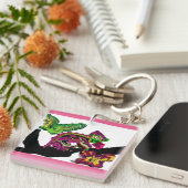 Porte-clés Forêt de pluie Chameleon fun (Devant Droit)