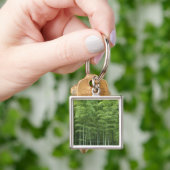 Porte-clés Forêt en bambou (main)