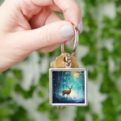 Porte-clés Forêt enneigée magique Art-82109 (main)