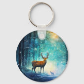 Porte-clés Forêt enneigée magique Art-82109 (Verso)