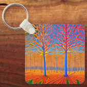Porte-clés Forêt forestière d'Art Moderne (Recto)