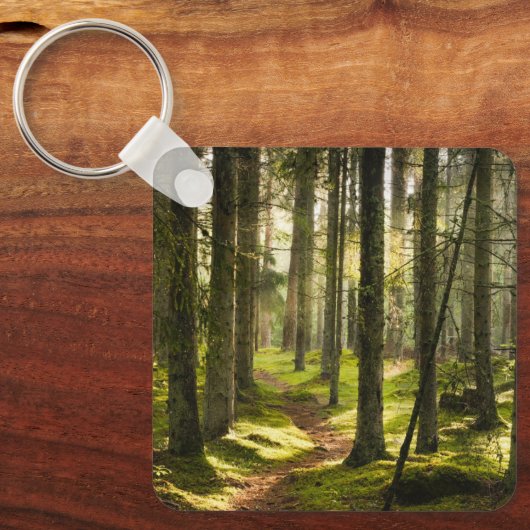 Porte-clés Forêt | Forêt boréale Suède (Recto)