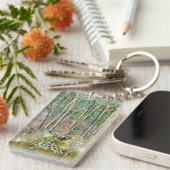 Porte-clés forêt hivernale (Devant droit)