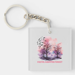Porte-clés Forêt hôtelière Pastel