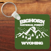 Porte-clés Forêt nationale de Bighorn Wyoming (Recto)