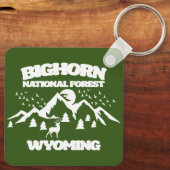 Porte-clés Forêt nationale de Bighorn Wyoming (Verso)
