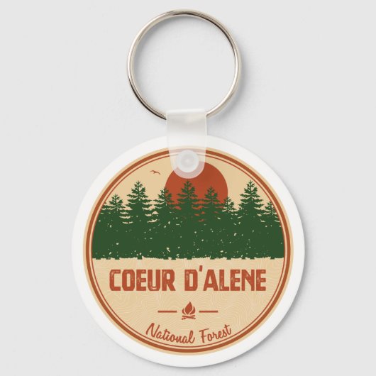 Porte-clés Forêt nationale de Coeur D'Alene (Recto)