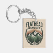 Porte-clés Forêt nationale de Flathead Montana Wilderness (Devant gauche)