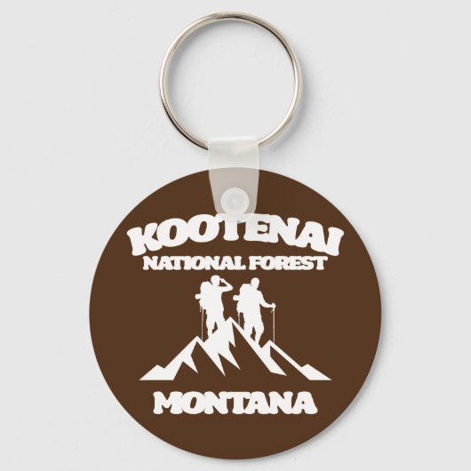 Porte-clés Forêt nationale de Kootenai, Montana (Recto)