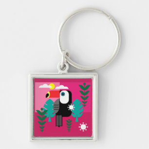Porte-clés Forêt tropicale tropicale Toucan