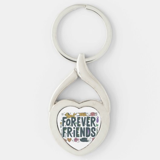 Porte-clés Forever Friends - Twisted Heart Keychain (Devant)