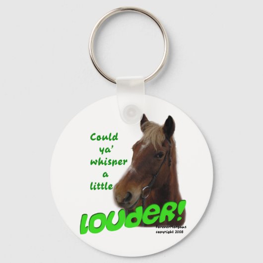 Porte-clés Forever Morgans Funny Horse Whisperer (Recto)