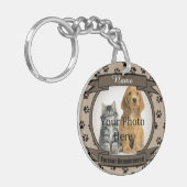 Porte-clés Forever Souvenez-vous - Empreintes de pattes Brown (Devant gauche)