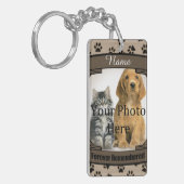 Porte-clés Forever Souvenez-vous - Empreintes de pattes Brown (Devant gauche)