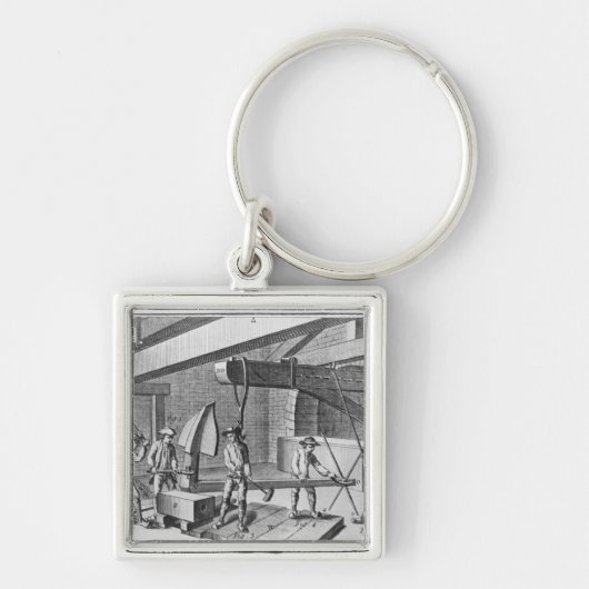 Porte-clés Forgeant une ancre, de "encyclopédie" par Denis (Devant)