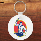 Porte-clés forgeron avec marteau percutant anvil (Recto)