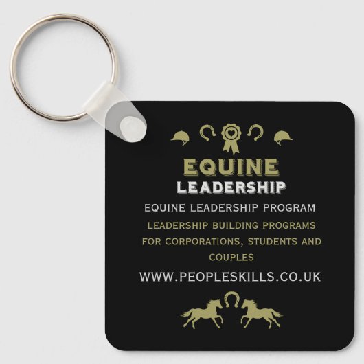Porte-clés Formation au leadership équin (Recto)