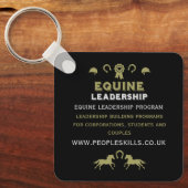 Porte-clés Formation au leadership équin (Recto)