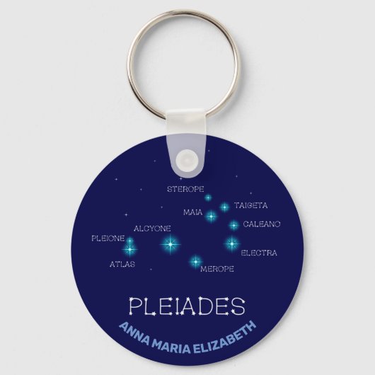 Porte-clés Formation de l'hémisphère nord Pleiades Star (Recto)