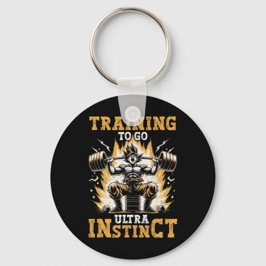 Porte-clés Formation Pour Aller Ultra Instinct Gym Weightlift (Recto)