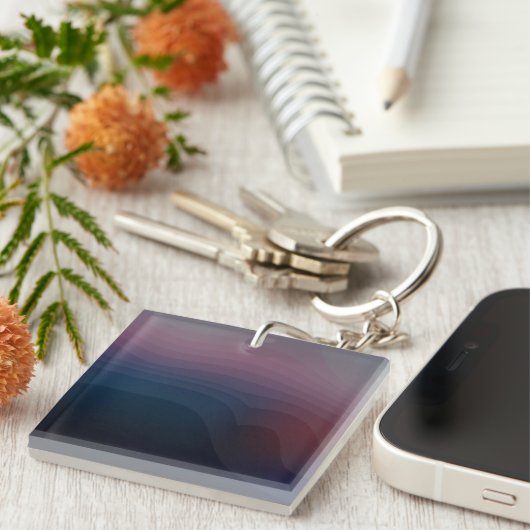 Porte-clés Formations 14b - Art Abstrait violet (Devant Droit)