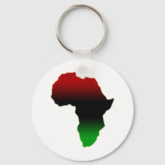 Porte-clés Forme Afrique rouge, noire et verte