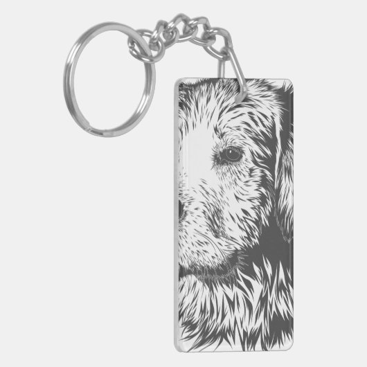 Porte-clés Forme : Rectangle (double face) (Devant gauche)