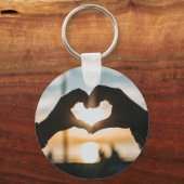 Porte-clés Former un coeur avec des mains porte - clé (Recto)