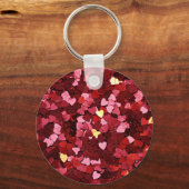 Porte-clés Formes cardiaques Texture-20622 (Recto)