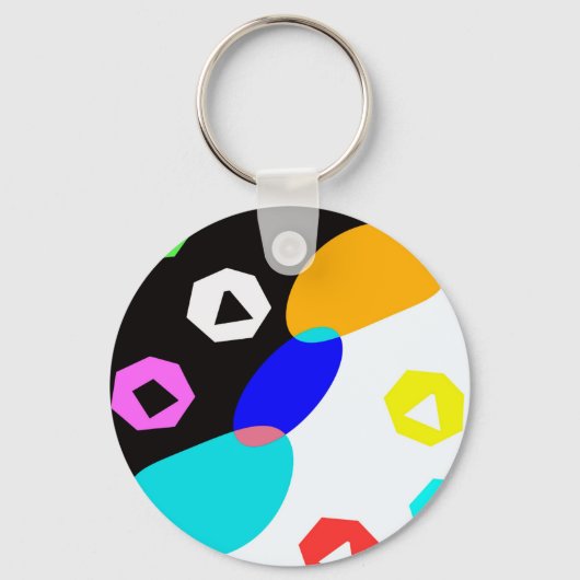 Porte-clés Formes colorées (Recto)
