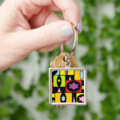 PORTE-CLÉS FORMES COLORÉES (main)