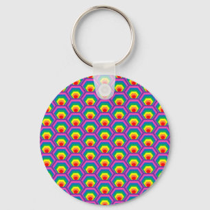 Porte-clés Formes colorées Abstraites