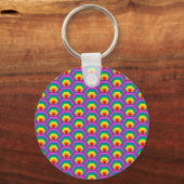 Porte-clés Formes colorées Abstraites (Recto)