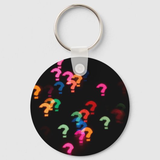 Porte-clés Formes de livre Abstraites Points d'interrogation (Recto)